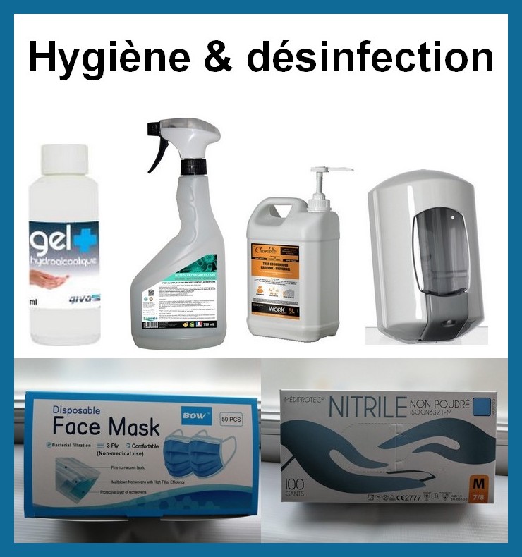 Produits d'hygiène & désinfection- spécial COVID_19